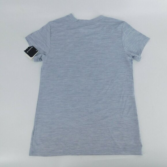 Reebok Girls T-Shirt Gray Love More Than Ever Sport Short Sleeve V-neck Workout - Picture 6 of 6